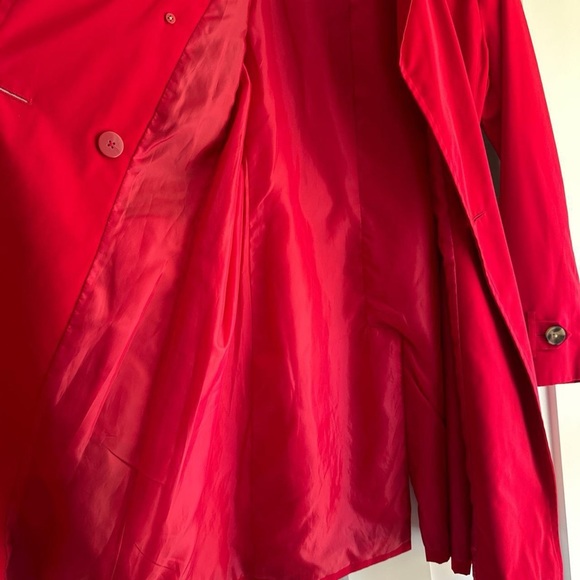 Red London Fog Coat - Picture 8 of 10
